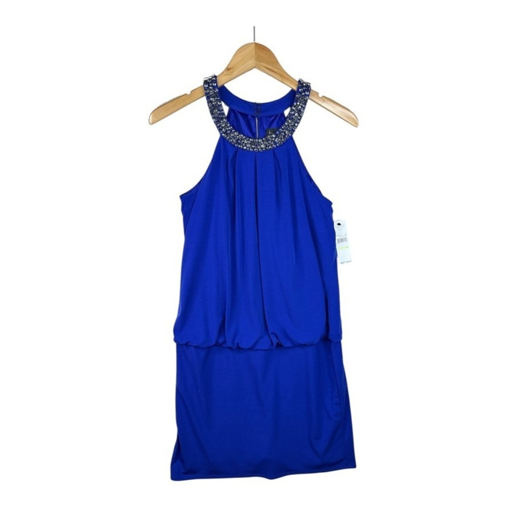NWT Laudry By Shelli Segal Twilight Blue Dress size 4